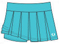 Fred Perry Girls Pleated Skort 08 Marine