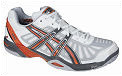 Asics Mens Gel Resolution 2 Tennis Shoes 09 White/Orange (rrp �80) (+ Free Bag)