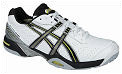 Asics Mens Gel Challenger 7 Omni Tennis Shoes 09 White/Black