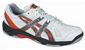 Asics Mens Gel Game OC Tennis Shoes 09 White/Orange (rrp �50)