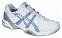 Asics Womens Gel Challenger 7 Tennis Shoes 09 White/Cyan (+ Free Bag)