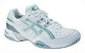 Asics Womens Gel Challenger 6 White/Silver/Mint Tennis Shoes 08 (rrp �60)