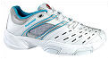 Babolat Womens Pure Lady Indoor Tennis Shoes- White/Cyan