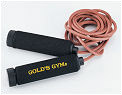 Golds Gym Weighted Leather Skipping Rope (rrp �15)