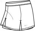 Nike Girls Power Skirt White/Black (rrp �18)