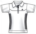 Adidas Girls Response Polo White/Black