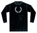 Fred Perry Mens Diecut Long Sleeve Tee 07 Black (rrp �25)