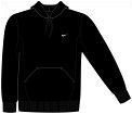 Nike mens Fleece Hooded Top Black (rrp �29.99)