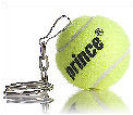 Prince Tennis Ball Keychain Green