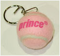 Prince Tennis Ball Keychain Pink