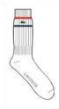 Lacoste Mens Stripe Socks 08 White