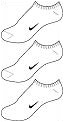 Nike Dri-Fit Liner (Ankle High)- Pack of 3- White