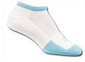 Thorlo Womens Thin Cushion Tennis Mini Crew Socks- Turquoise