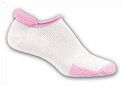 Thorlo womens rolltop thick (L3) tennis socks pink (3 pairs) - M