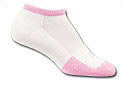 Thorlo womens thin cushion socks pink (3 pairs) XS