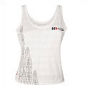 TTK Womens Gene Tank Top- White/Grey