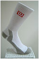 Wilson Mens 1PP Evolution Crew Tennis Socks- White