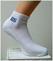 Wilson Mens 3PP Quarter Length Tennis Socks- White