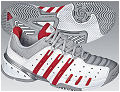 Adidas Womens Barricade 4 IV White/Red