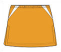Head Womens Skort Sun Orange (rrp 24.99)