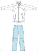 Head Womens Competition Tracksuit White/Blue (rrp �69.99)