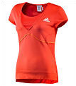 Adidas Girls Comp Tee Red 07