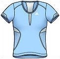 Adias Women's Comp Polo Blue/White (rrp �28)
