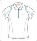 Head Womens Zip Polo White/Blue