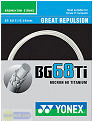 Yonex BG68ti badminton string 200m reel (rrp �95)
