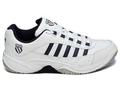 K-Swiss Mens Outshine Omni Tennis Shoes- White/Black