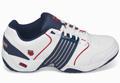 K-Swiss Mens Accomplish LS All-Court Tennis Shoes- White/Navy/Red