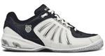 K-Swiss Mens K Force Omni Tennis Shoes- White/Navy/Silver