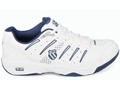 K-Swiss Mens Outshine All Court Tennis Shoes- White/Navy