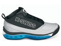 K-Swiss Mens Tubes Monfils Mid Tennis Shoes- Black/Blue/Silver