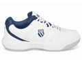 K-Swiss Mens Ultrascendor Indoor Carpet Tennis Shoes- White/Navy/Silver