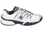 K-Swiss Mens BigShot II Tennis Shoes - White/Gull Grey/Blue - thumbnail image 1