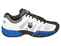 K-Swiss Mens BigShot Light Tennis Shoes- White/Black/Brilliant Blue