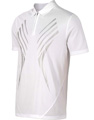 K-Swiss Mens Signature Polo- White/Light Grey