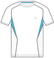 K-Swiss Mens Spliced Stripe Crew- White/Brilliant Blue