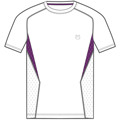 K-Swiss Mens Spliced Stripe Crew- White/Purple Magic