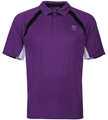 K-Swiss Mens Spliced Polo- Purple Magic/White