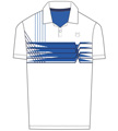 K-Swiss Mens Velocity Polo- White/Strong Blue
