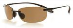 Bolle Kickback Black Frame Polarized Inland Gold Lens Golf Sunglasses