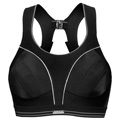 Shock Absorber Running Sports Bra- Black/Silver