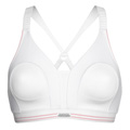 Shock Absorber Sports Bra for Racket Sports (White/Pink)