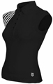 K-Swiss Womens Accomplish Polo- Black/White