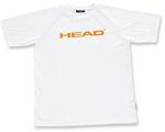 Head Mens Badminton T-Shirt- White/Orange