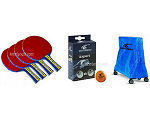 Cornilleau Accessory Set (cover, 4 bats, 6 balls)