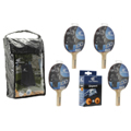 Cornilleau Accessory Set (Cover, 4 bats, 6 balls)