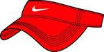 Nike Kids Dri-Fit Golf Visor- Red